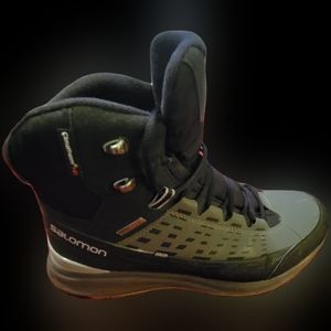Salomon Kaipo Mid CS WP 2 Winter Boots - Men's - Size 12 - Black/Autobahn
